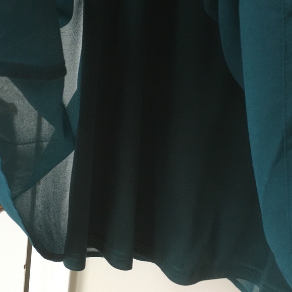 Teal dress size Large forever 21 - Picture 9 of 10